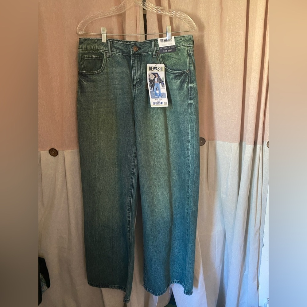 Rewash Low Rise, Straight Leg Jeans